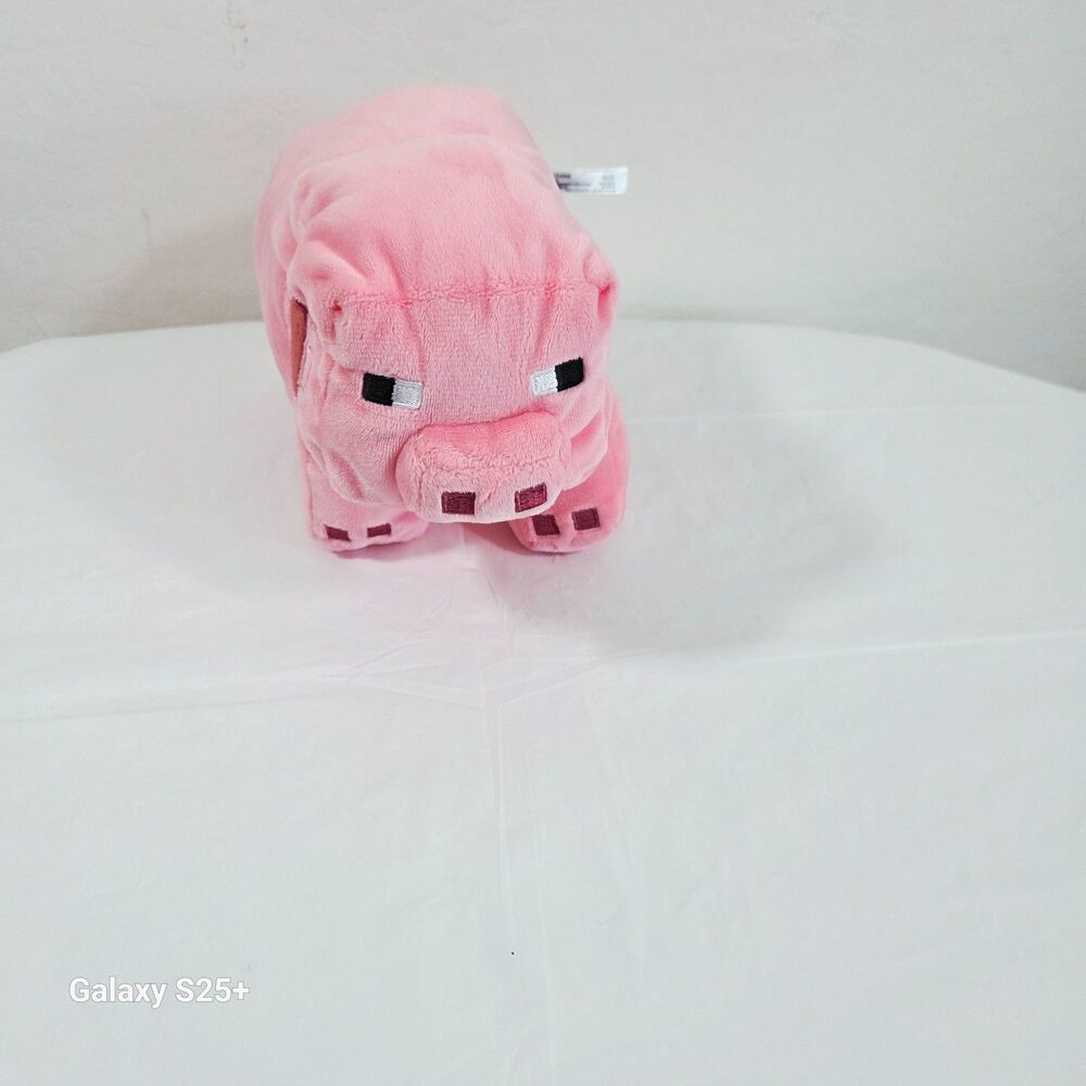 Official Minecraft Pig Plush 12" JINX Mojang Pink Stuffed Animal